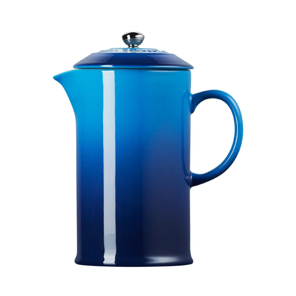 PRÉ-VENDA: Prensa Francesa para Café Cerâmica 1L Azure Le Creuset
