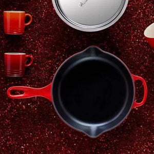 PRÉ-VENDA: Skillet Redonda com Alça Signature Vermelho 20cm Le Creuset