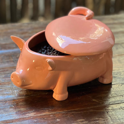 PRÉ-VENDA: Sopeira com Tampa Cerâmica Porquinho Scalla