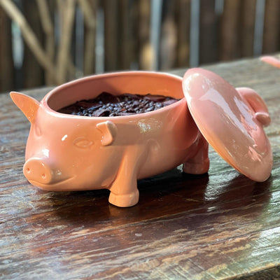 PRÉ-VENDA: Sopeira com Tampa Cerâmica Porquinho Scalla