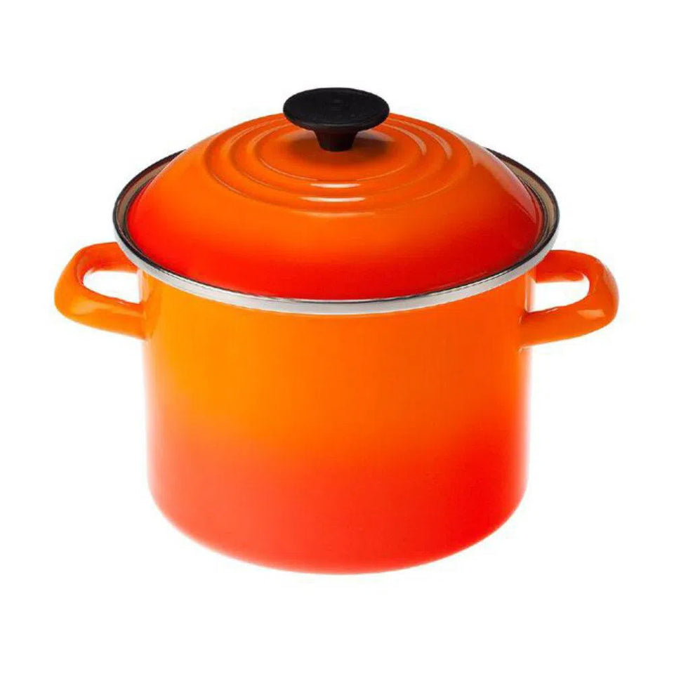 PRÉ-VENDA: Stockpot Aço Esmaltado Laranja 11,4L 26cm Le Creuset