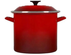 PRÉ-VENDA: Stockpot Aço Esmaltado Vermelho 7,6L 22cm Le Creuset