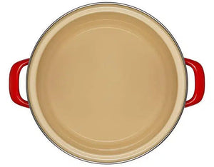 PRÉ-VENDA: Stockpot Aço Esmaltado Vermelho 7,6L 22cm Le Creuset