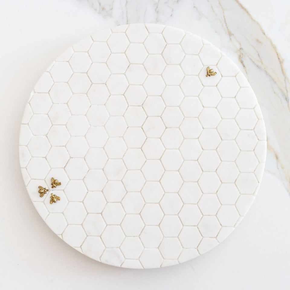 PRÉ-VENDA: Tábua Para Frios Redonda Mármore Laguiole Bee