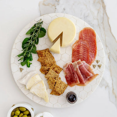 PRÉ-VENDA: Tábua Para Frios Redonda Mármore Laguiole Bee