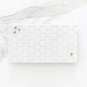 PRÉ-VENDA: Tábua Para Frios Retangular Mármore Laguiole Bee