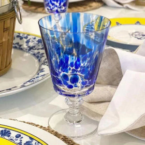 PRÉ-VENDA: Taça em Cristal Azul Murano Colors Artemano 480ml