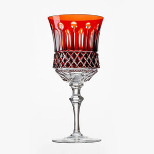 PRÉ-VENDA: Taça em Cristal Lapidado 69 para Vinho 19 Vermelho Artemano 345ml