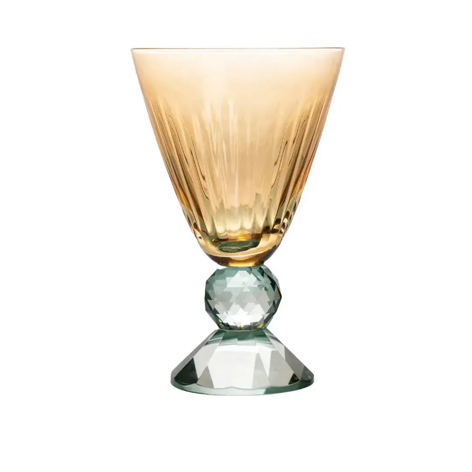 PRÉ-VENDA: Taça para Água Vidro Âmbar e Verde Linha Sintonia 500ml