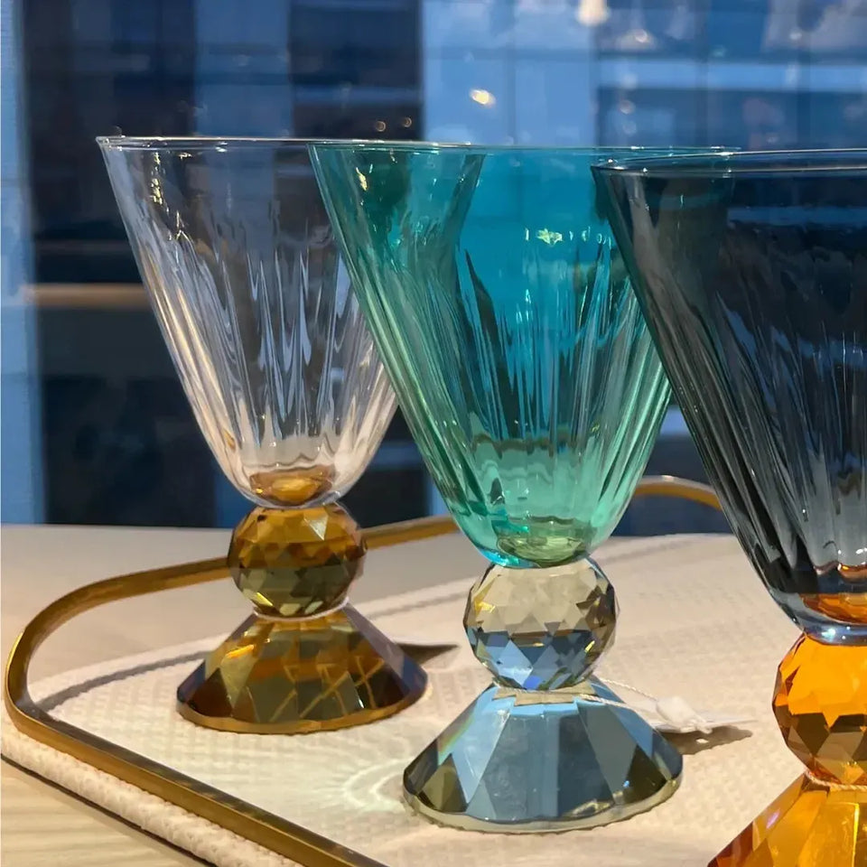 PRÉ-VENDA: Taça para Água Vidro Transparente e Âmbar Linha Sintonia 500ml