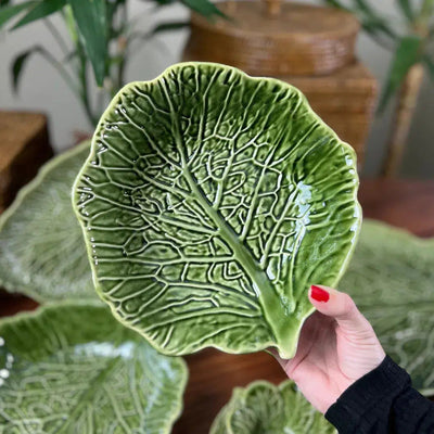 PRÉ-VENDA: Tigela Média Cerâmica Couve Verde Cobre Scalla