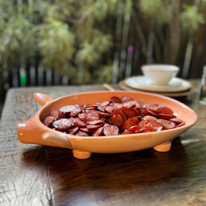 PRÉ-VENDA: Travessa Funda Cerâmica Porquinho Scalla