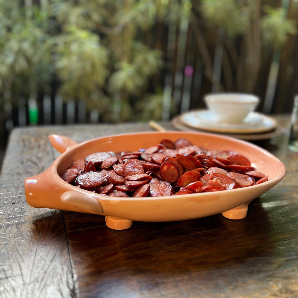 PRÉ-VENDA: Travessa Funda Cerâmica Porquinho Scalla