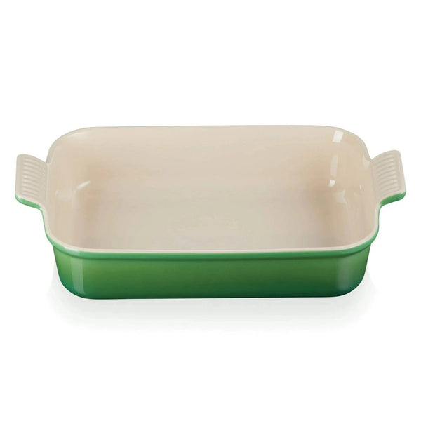 PRÉ-VENDA: Travessa Retangular Cerâmica Heritage Bamboo 32cm Le Creuset