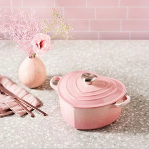 Panela Le Creuset Coração Signature Shell Pink 1,9L 20cm