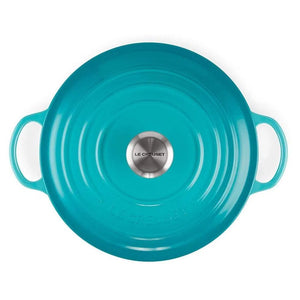 Panela Le Creuset Marmita Signature Azul Caribe 26cm