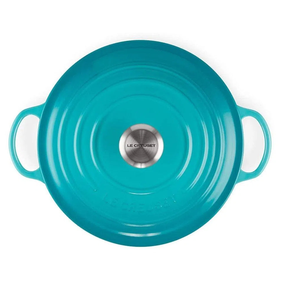 Panela Le Creuset Marmita Signature Azul Caribe 26cm