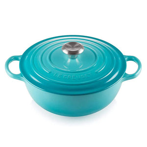 Panela Le Creuset Marmita Signature Azul Caribe 26cm