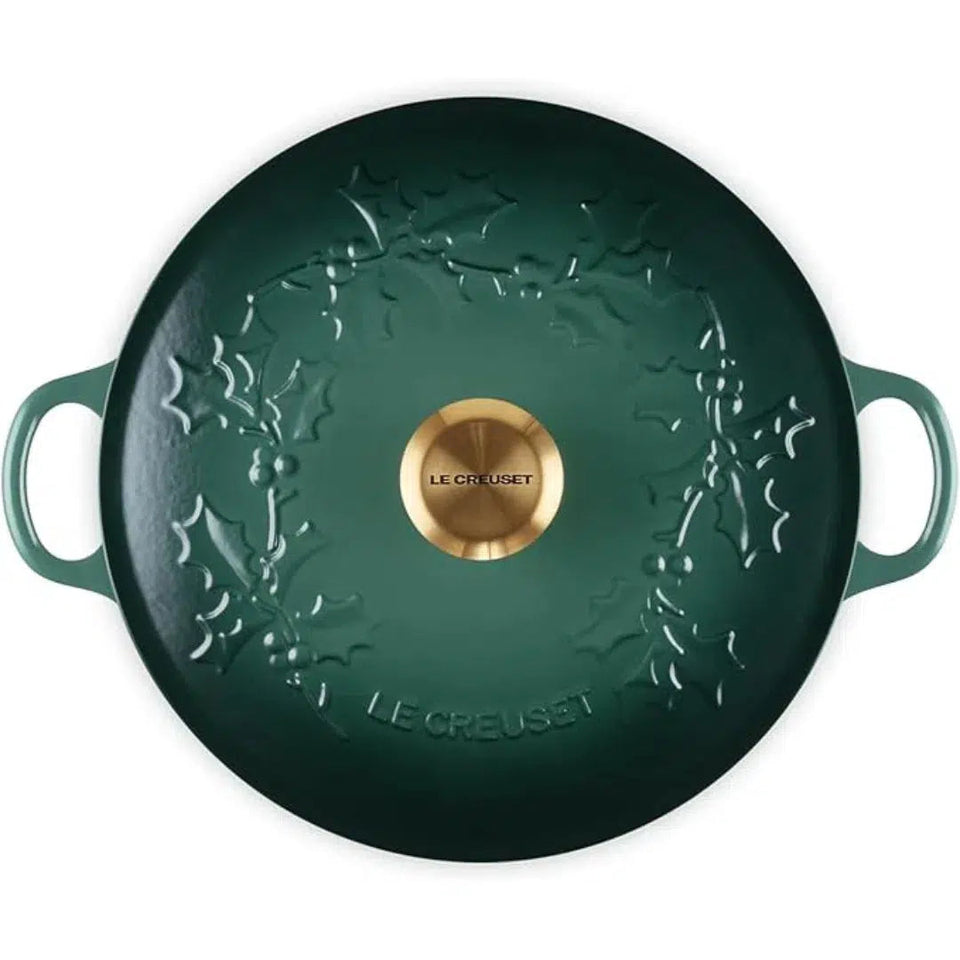 Panela Le Creuset Marmita Tradicional Holly Artichaut com Pegador Dourado 26cm