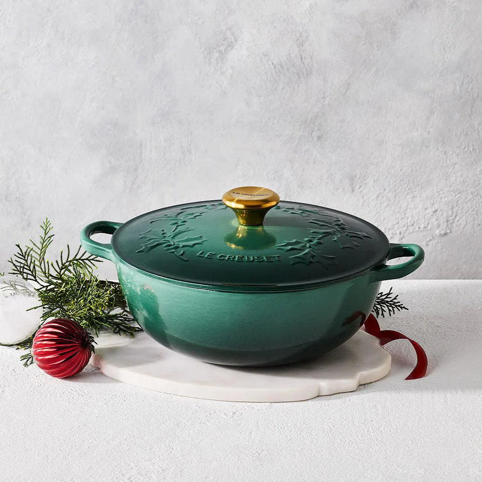 Panela Le Creuset Marmita Tradicional Holly Artichaut com Pegador Dourado 26cm