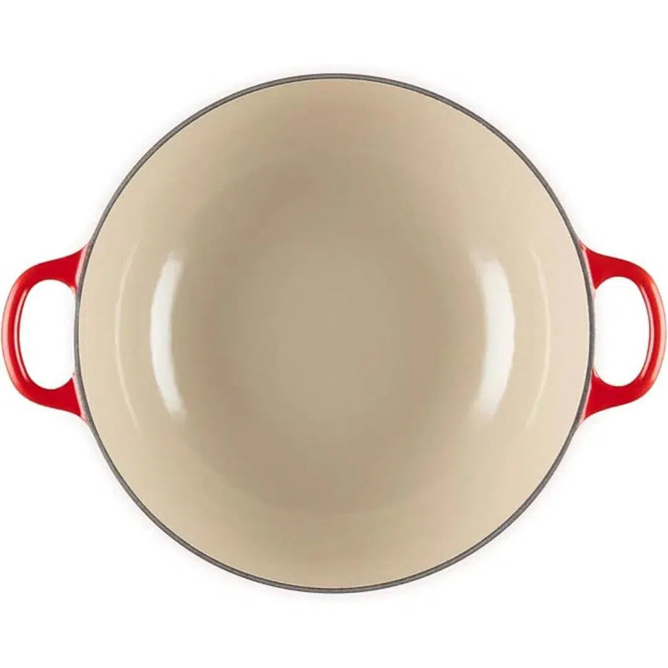 Panela Le Creuset Marmita Tradicional Holly Vermelha com Pegador Dourado 26cm