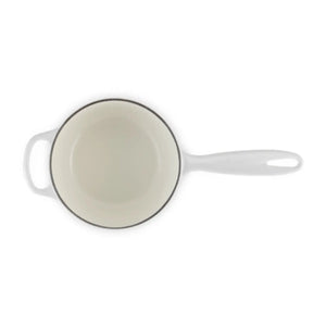 Panela Le Creuset Molheira Signature Branca com Pegador Dourado 1,5L 16cm