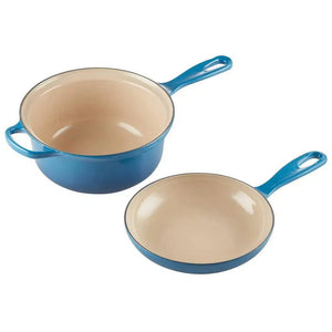 Panela Le Creuset Multifunção Azul Marseille 2L 22cm