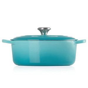 Panela Le Creuset Oval Signature Azul Caribe 4,1L 27cm