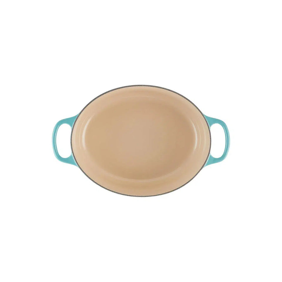 Panela Le Creuset Oval Signature Azul Caribe 4,1L 27cm