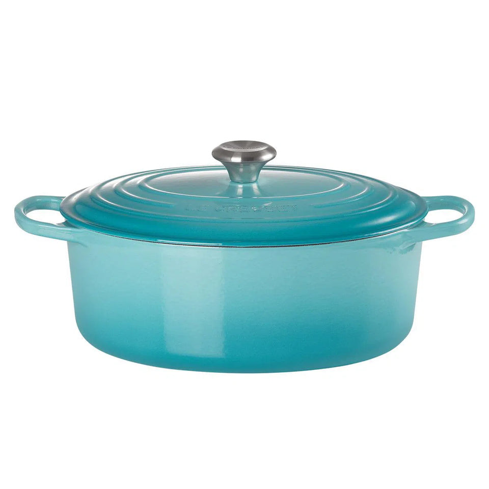 Panela Le Creuset Oval Signature Azul Caribe 6,3L 31cm