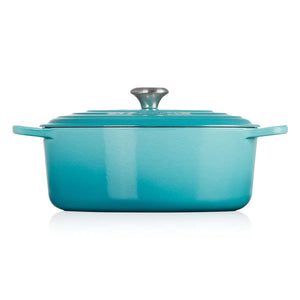 Panela Le Creuset Oval Signature Azul Caribe 6,3L 31cm