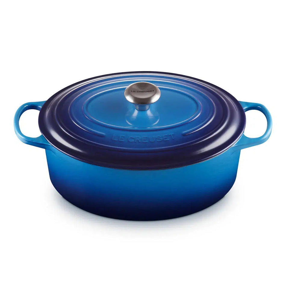 Panela Le Creuset Oval Signature Azure 6,3L 31cm
