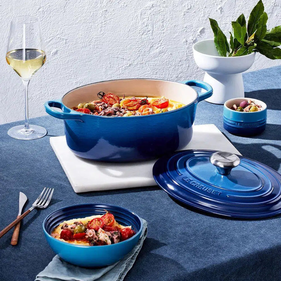 Panela Le Creuset Oval Signature Azure 6,3L 31cm
