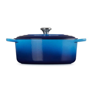 Panela Le Creuset Oval Signature Azure Blue 6,3L 31cm