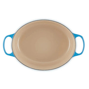 Panela Le Creuset Oval Signature Azure Blue 6,3L 31cm