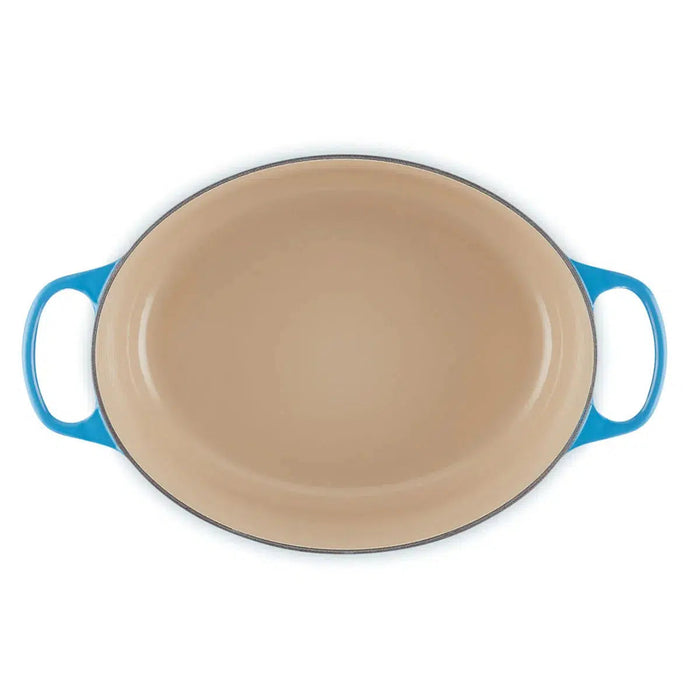 Panela Le Creuset Oval Signature Azure Blue 6,3L 31cm