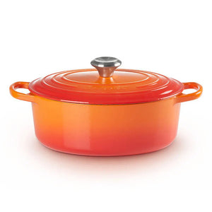 Panela Le Creuset Oval Signature Laranja 6,3L 31cm