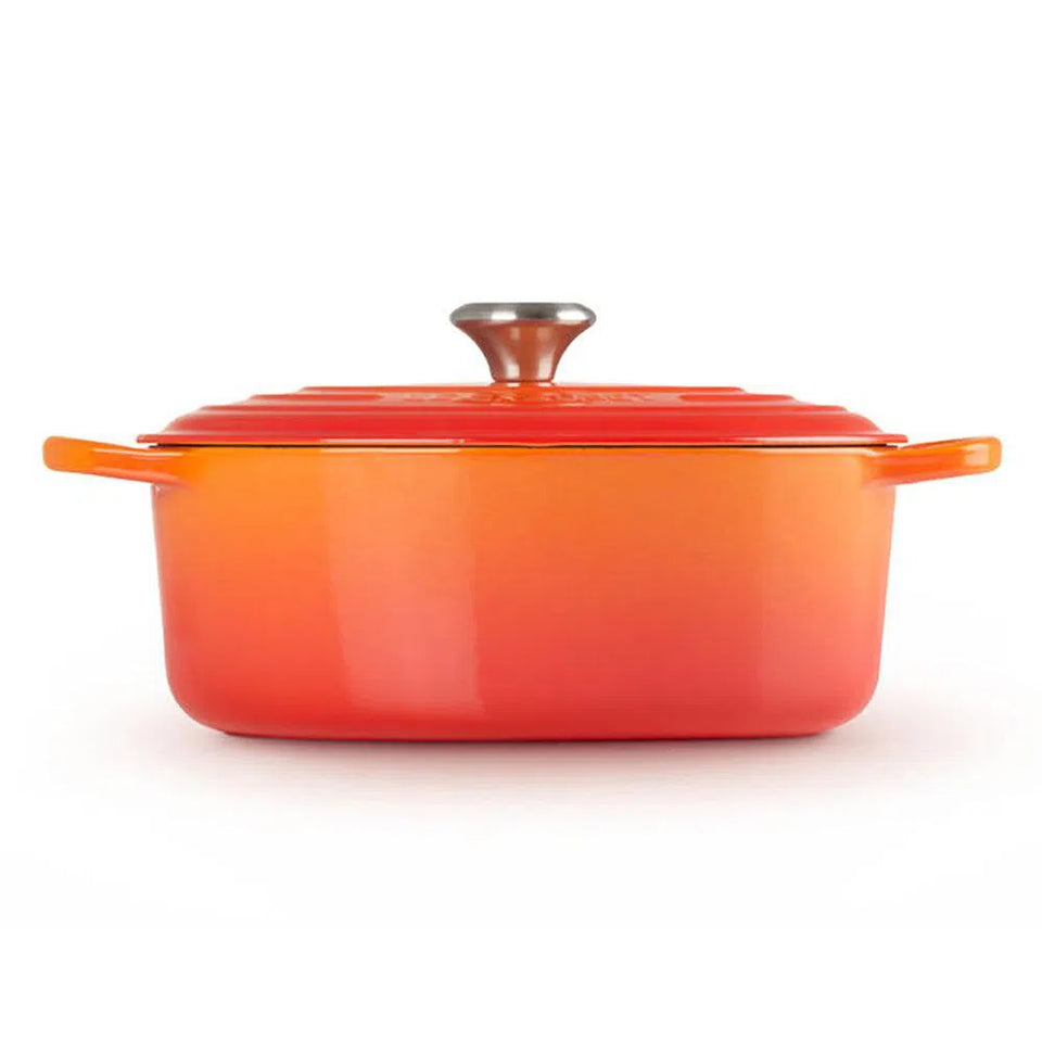 Panela Le Creuset Oval Signature Laranja 6,3L 31cm