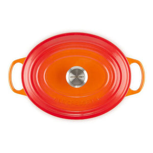 Panela Le Creuset Oval Signature Laranja 6,3L 31cm