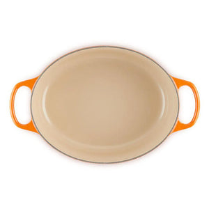 Panela Le Creuset Oval Signature Laranja 6,3L 31cm