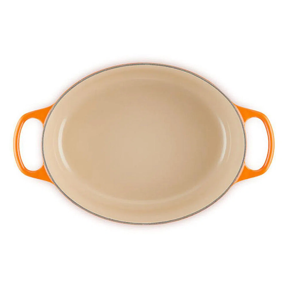 Panela Le Creuset Oval Signature Laranja 6,3L 31cm