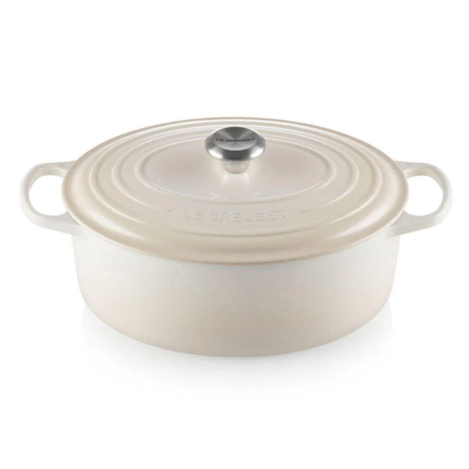 Panela Le Creuset Oval Signature Meringue 6,3L 31cm