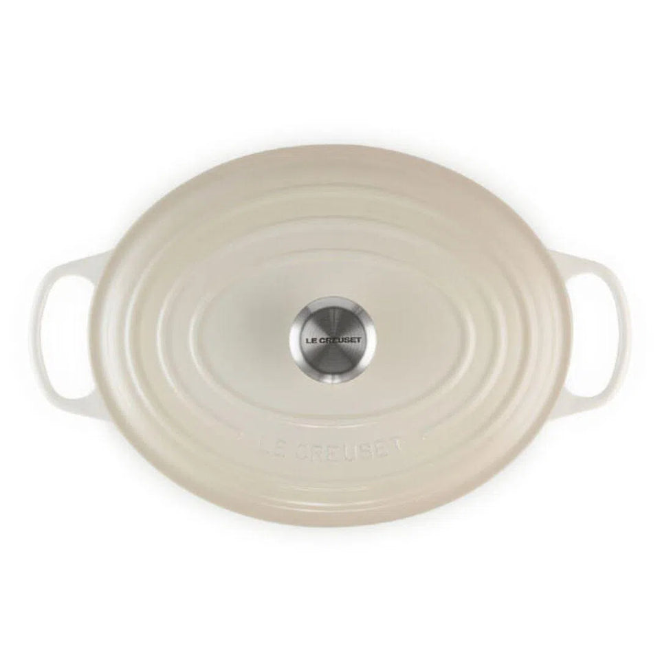 Panela Le Creuset Oval Signature Meringue 6,3L 31cm