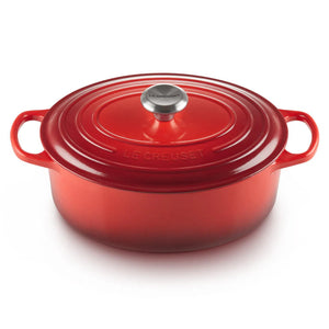 Panela Le Creuset Oval Signature Vermelha 6,3L 31cm