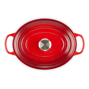 Panela Le Creuset Oval Signature Vermelha 6,3L 31cm