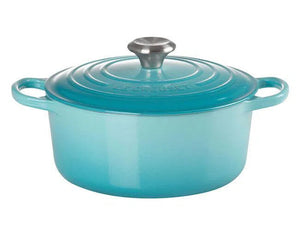 Panela Le Creuset Redonda Signature Azul Caribe 1,8L 18cm