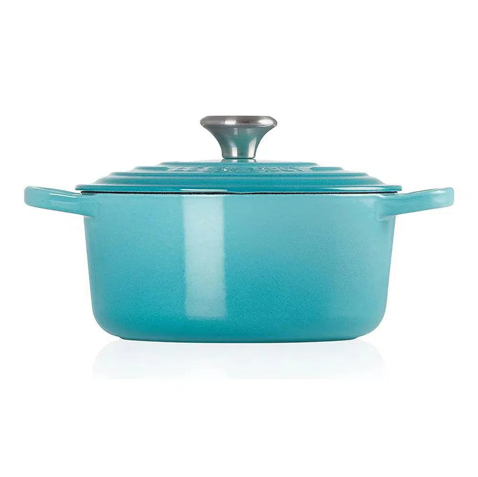 Panela Le Creuset Redonda Signature Azul Caribe 3,3L 22cm