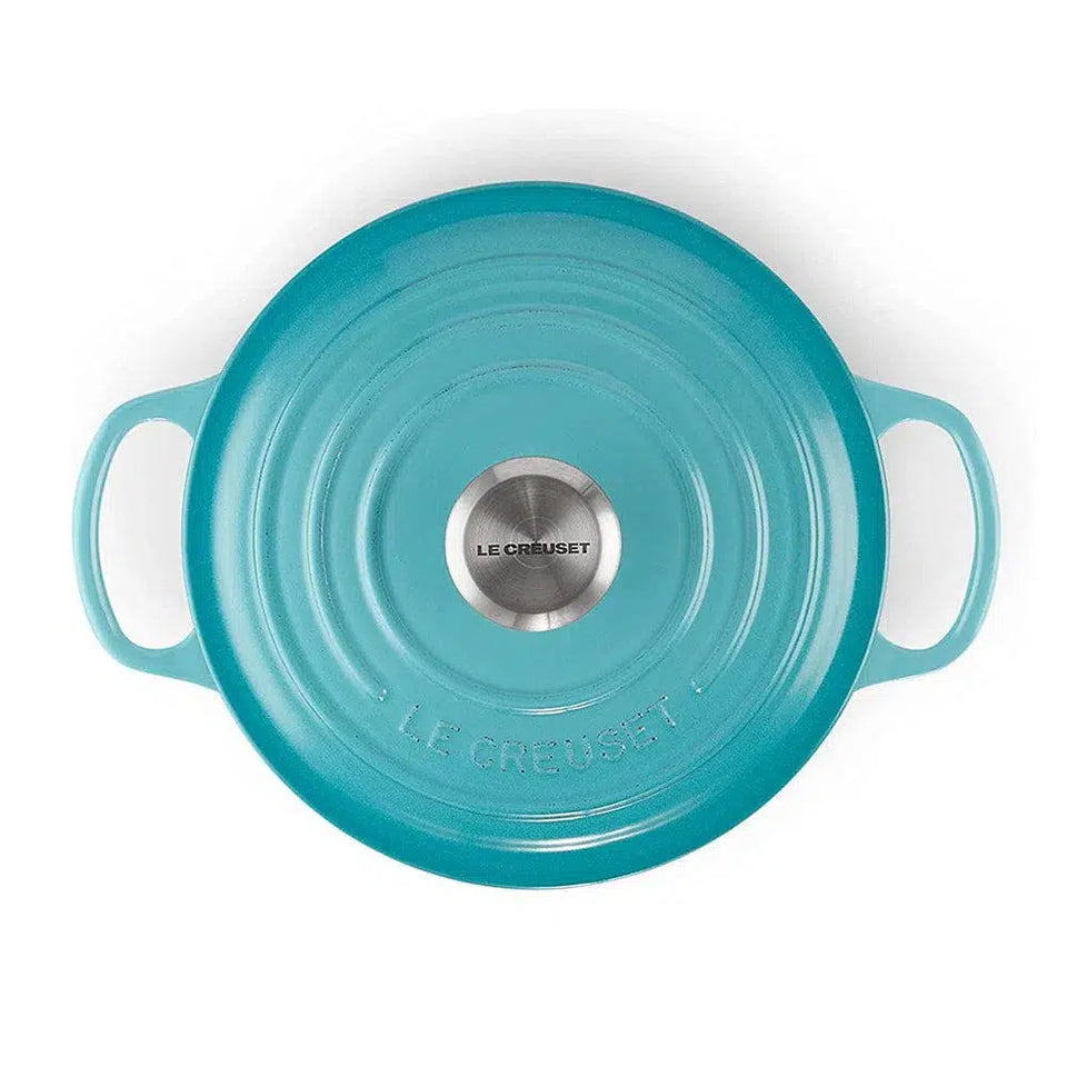 Panela Le Creuset Redonda Signature Azul Caribe 3,3L 22cm