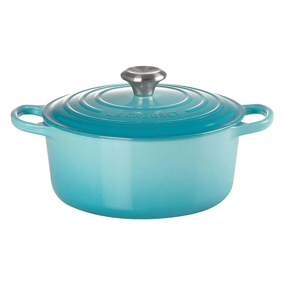 Panela Le Creuset Redonda Signature Azul Caribe 5,3L 26cm