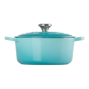 Panela Le Creuset Redonda Signature Azul Caribe 6,7L 28cm